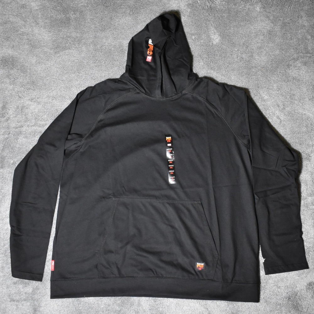 Timberland PRO Cotton Core FR Flame Resistant Hoodie Big Tall Mens XXL Black NWT